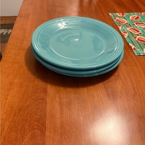 Fiestaware Turquoise Dinner Plates